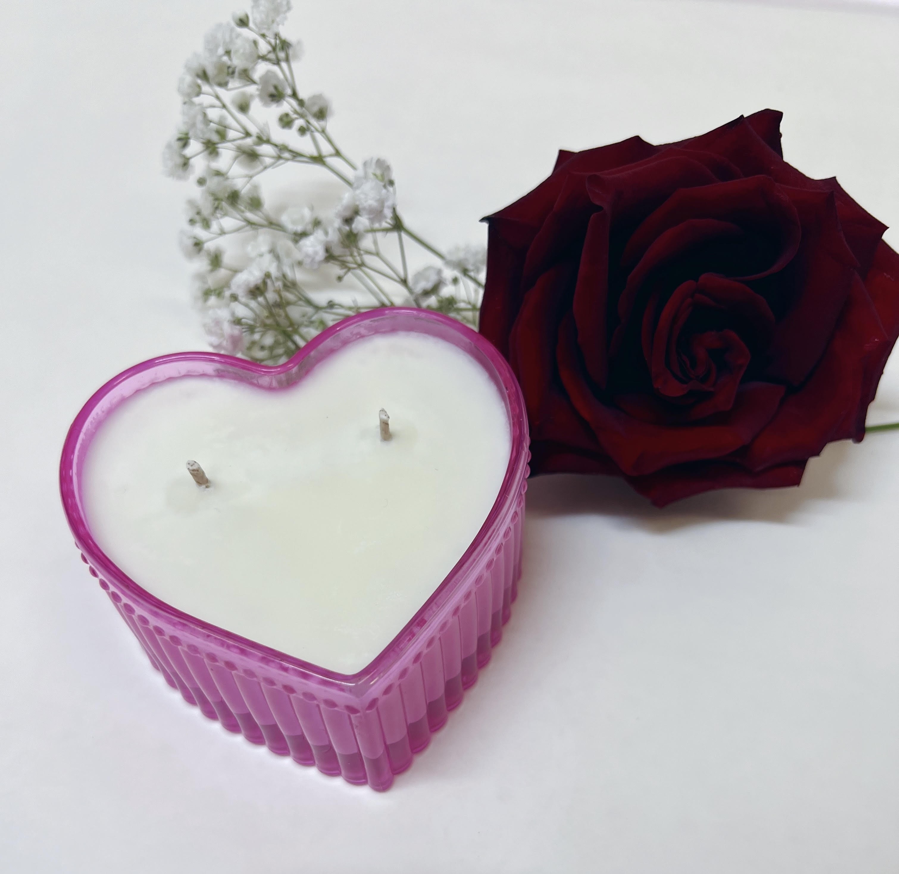 Liquid Luxe heart candle