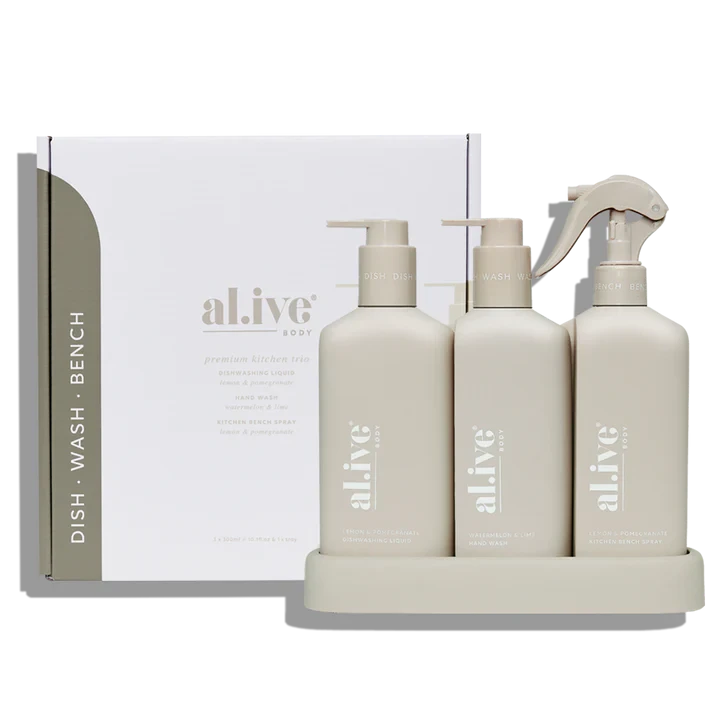 Kitchen Trio - Dishwashing Liquid, Hand Wash & Bench Spray