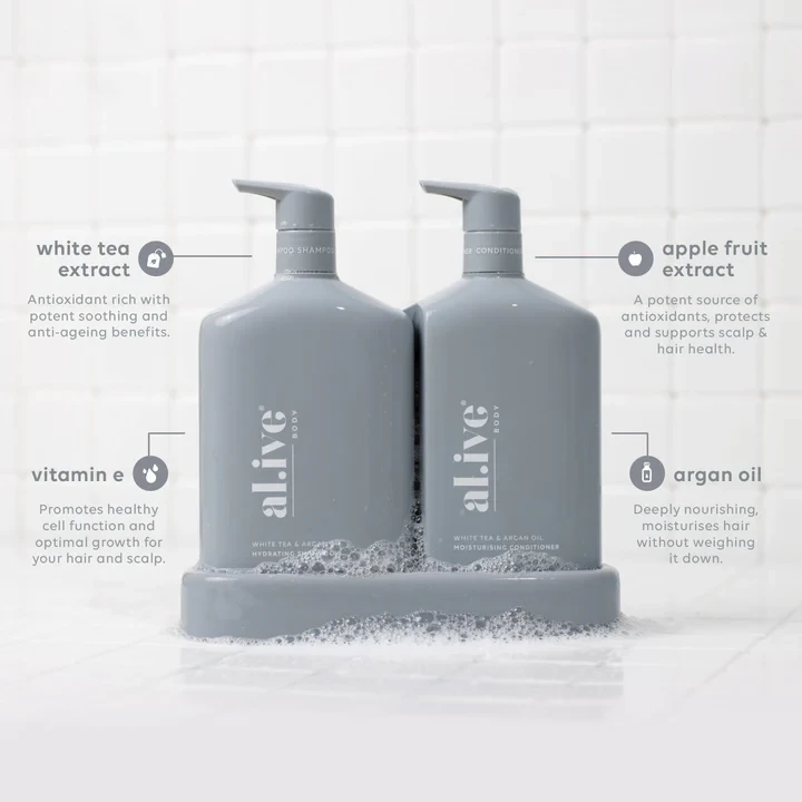 Shampoo & Conditioner Duo - White Tea & Argan Oil