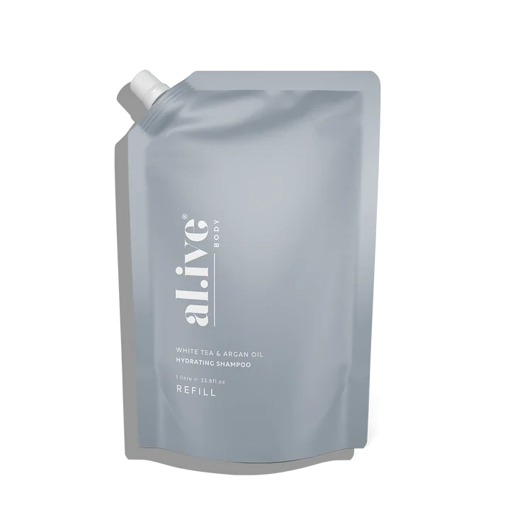 1 Ltr Hydrating Shampoo Refill - White Tea & Argan Oil