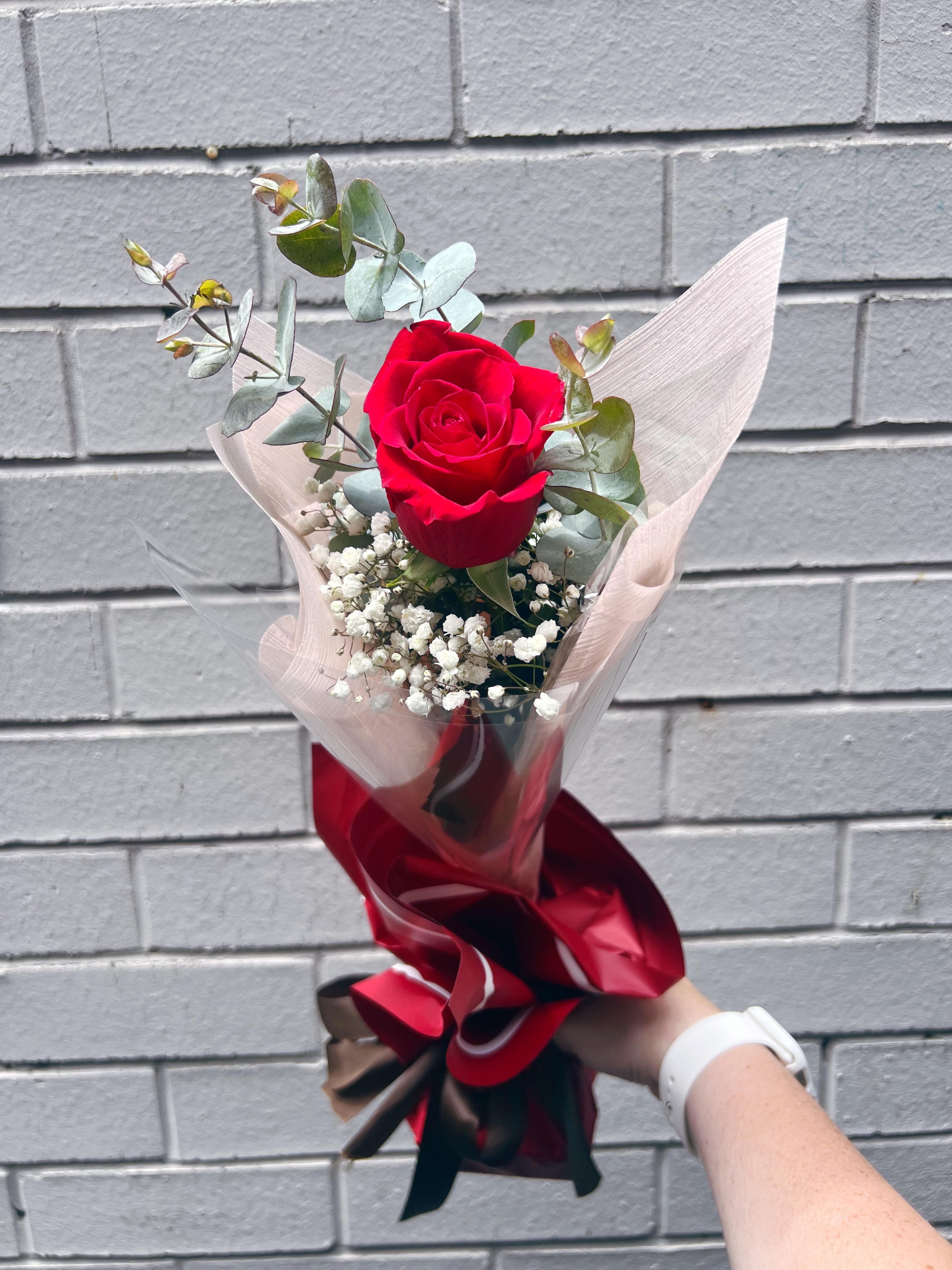 Chocolate Strawberry Single Rose