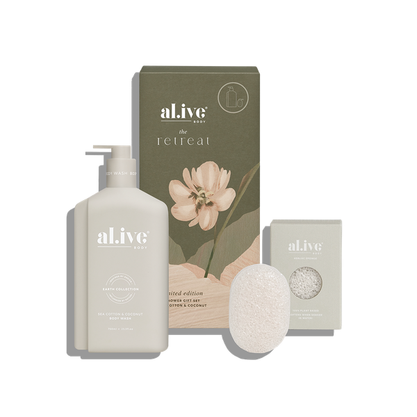 shower gift set - sea cotton & coconut