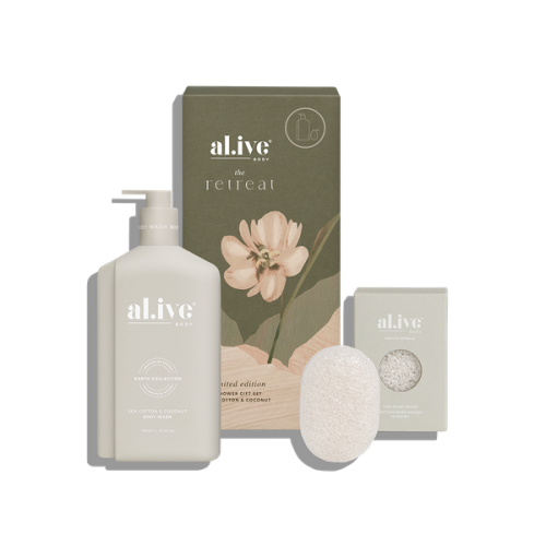 shower gift set - sea cotton & coconut