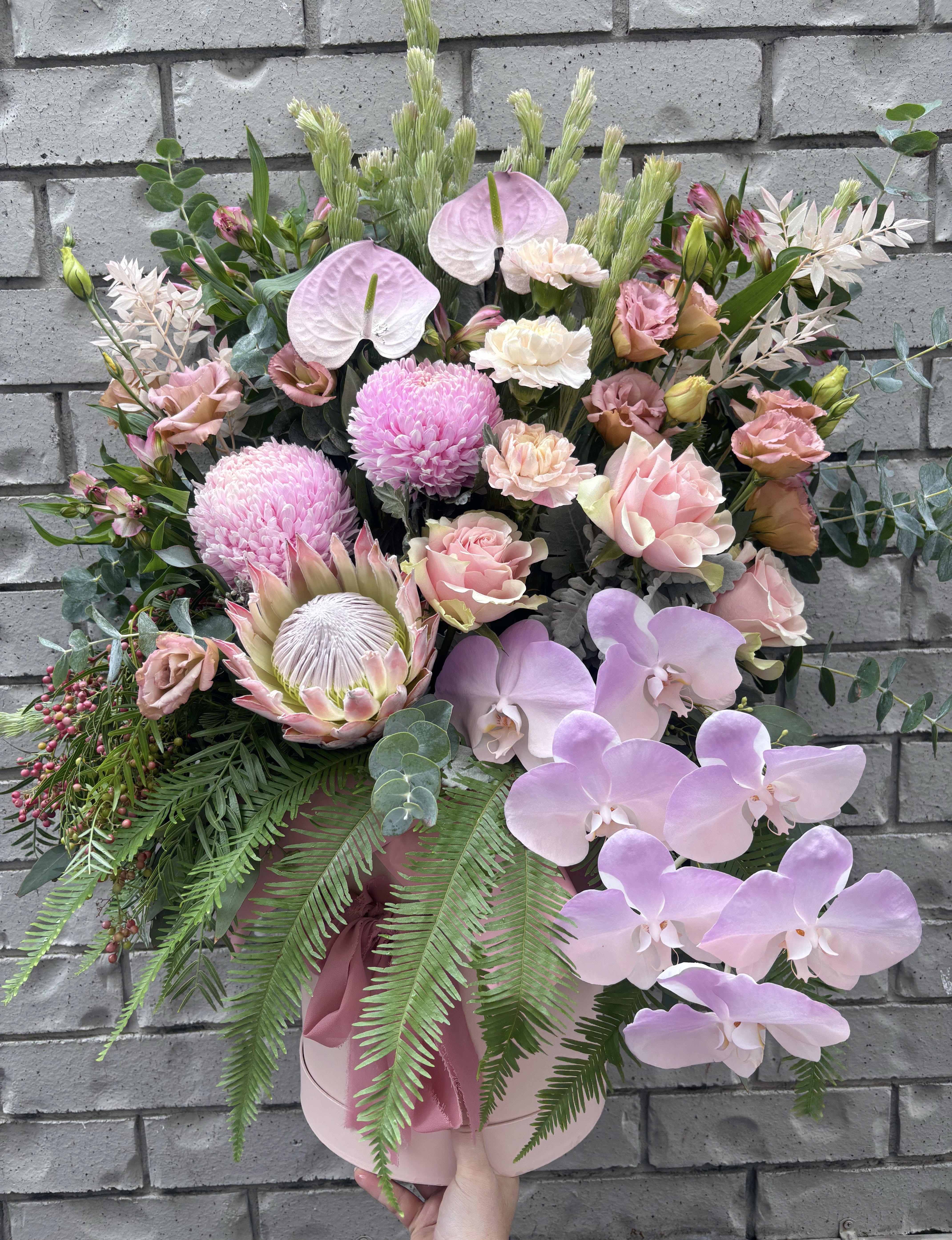 Raspberry Roulade Premium Arrangment