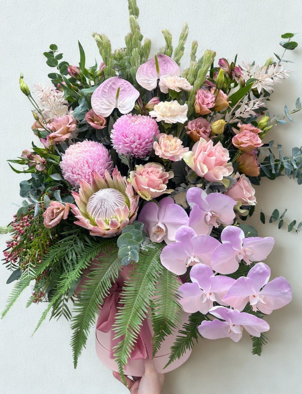 Raspberry Roulade Premium Arrangment