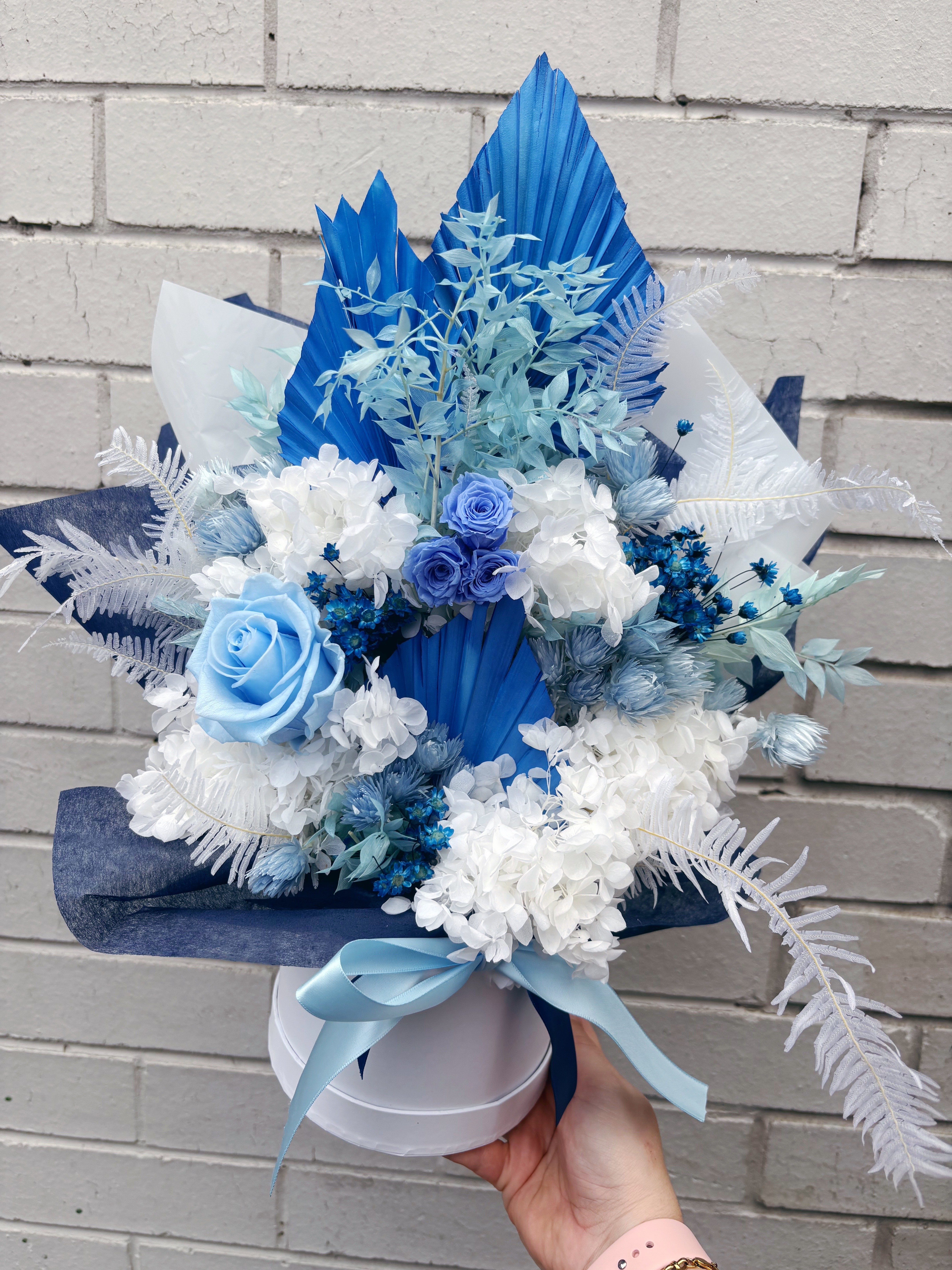 Blueberry Pie Dried Arrangement