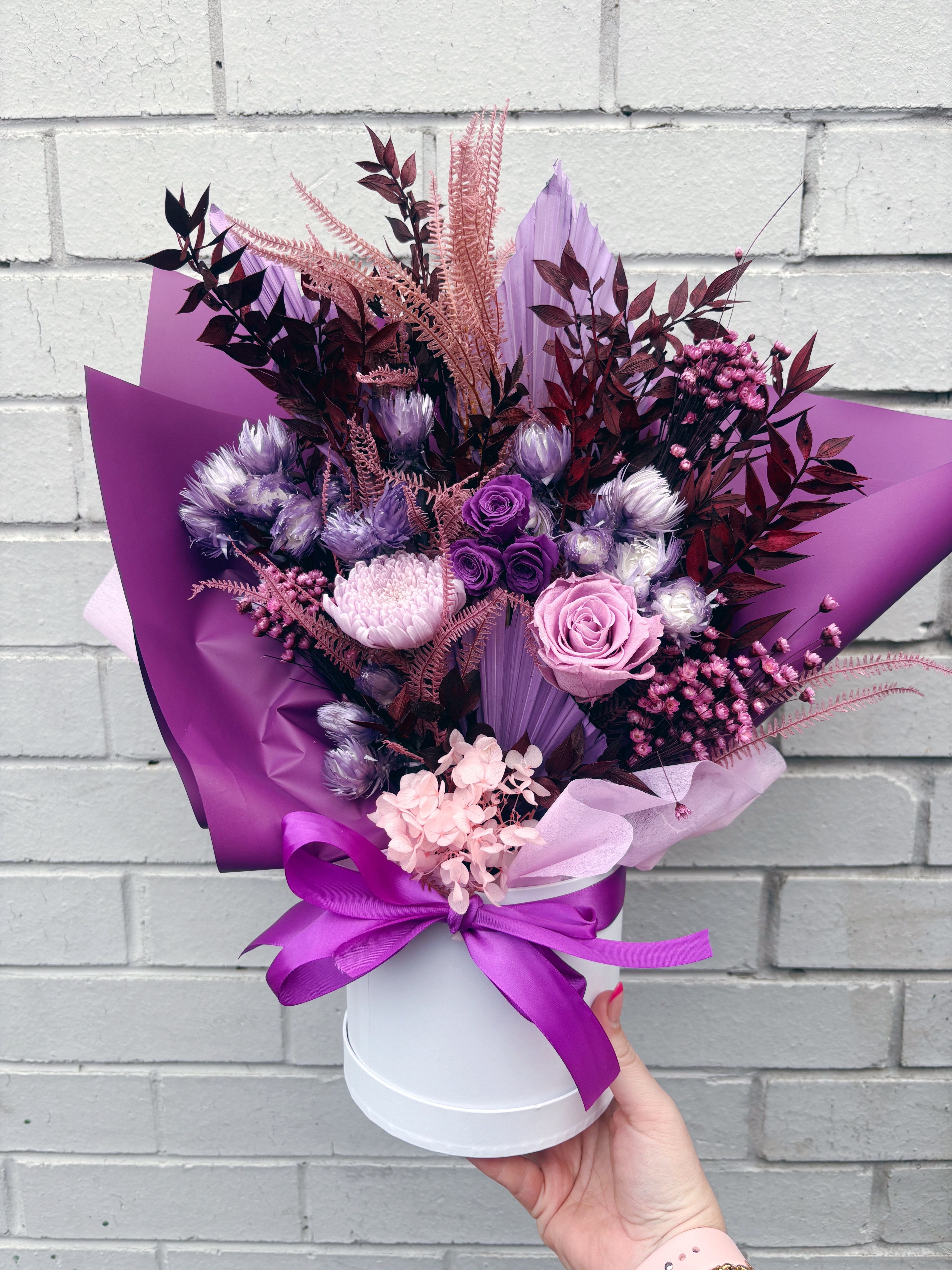 Plum Parfait Dried Arrangement