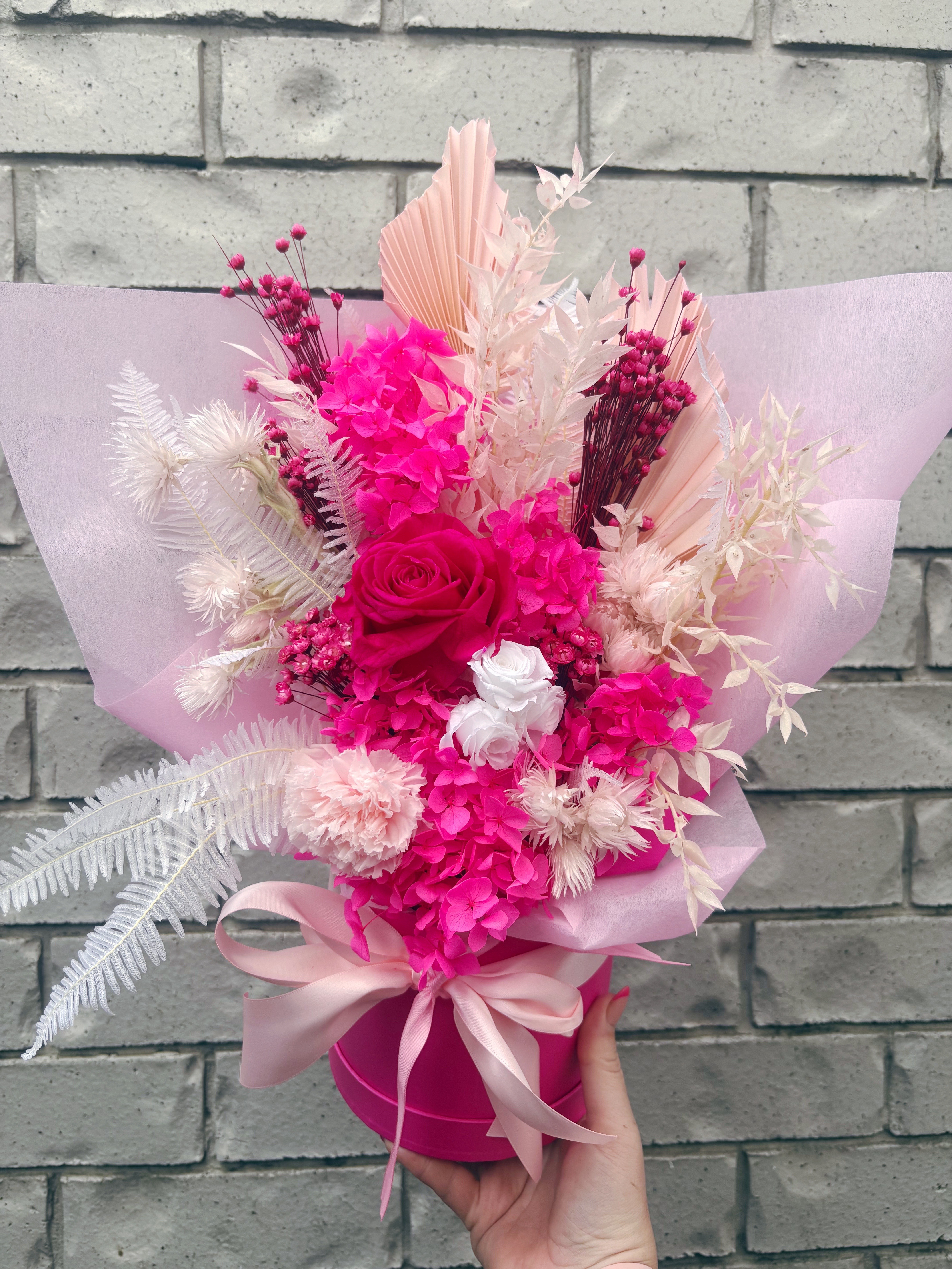 Strawberry Shortcake Dried Arrangement