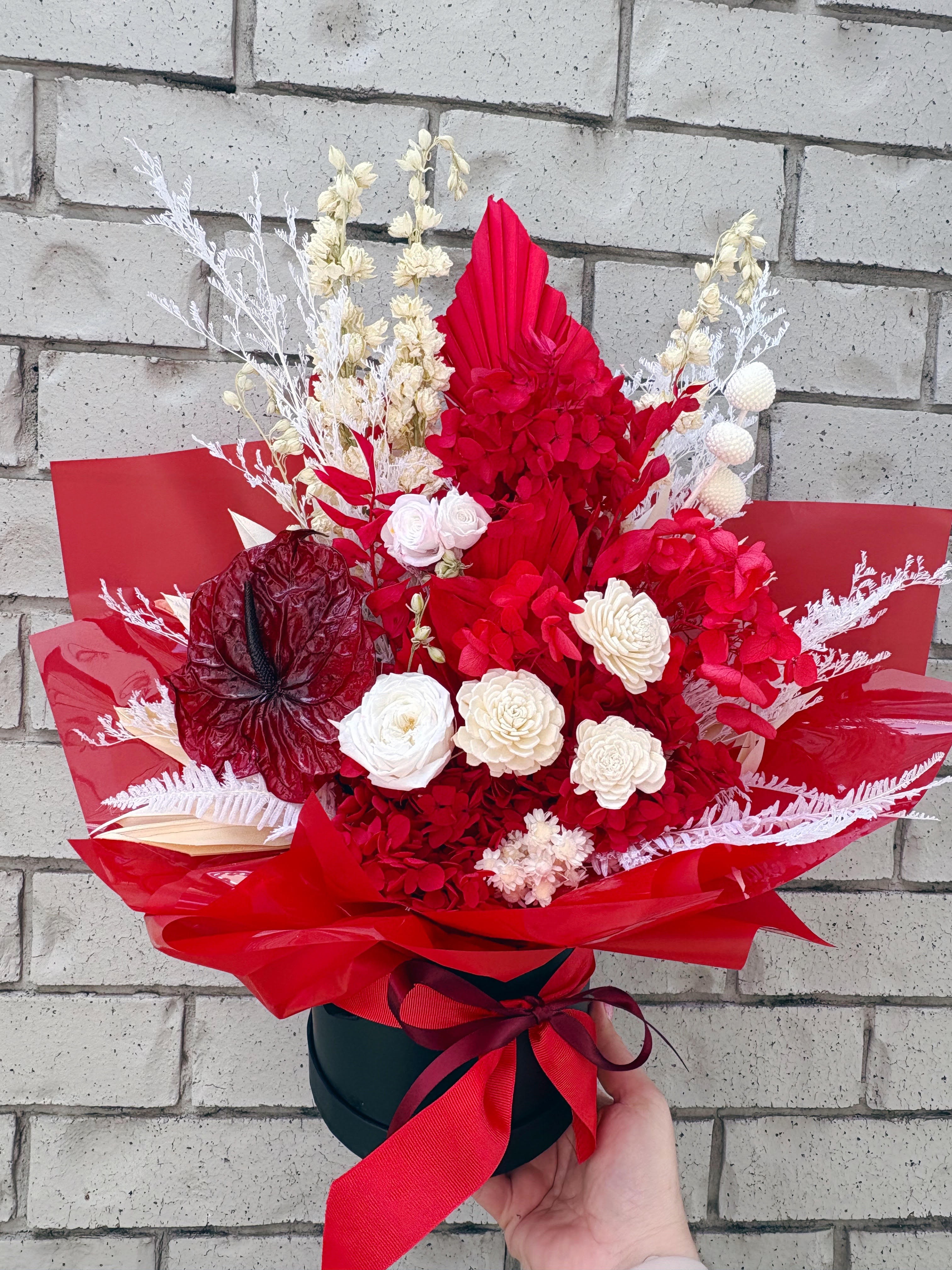 Red Velvet Dried Arrangement