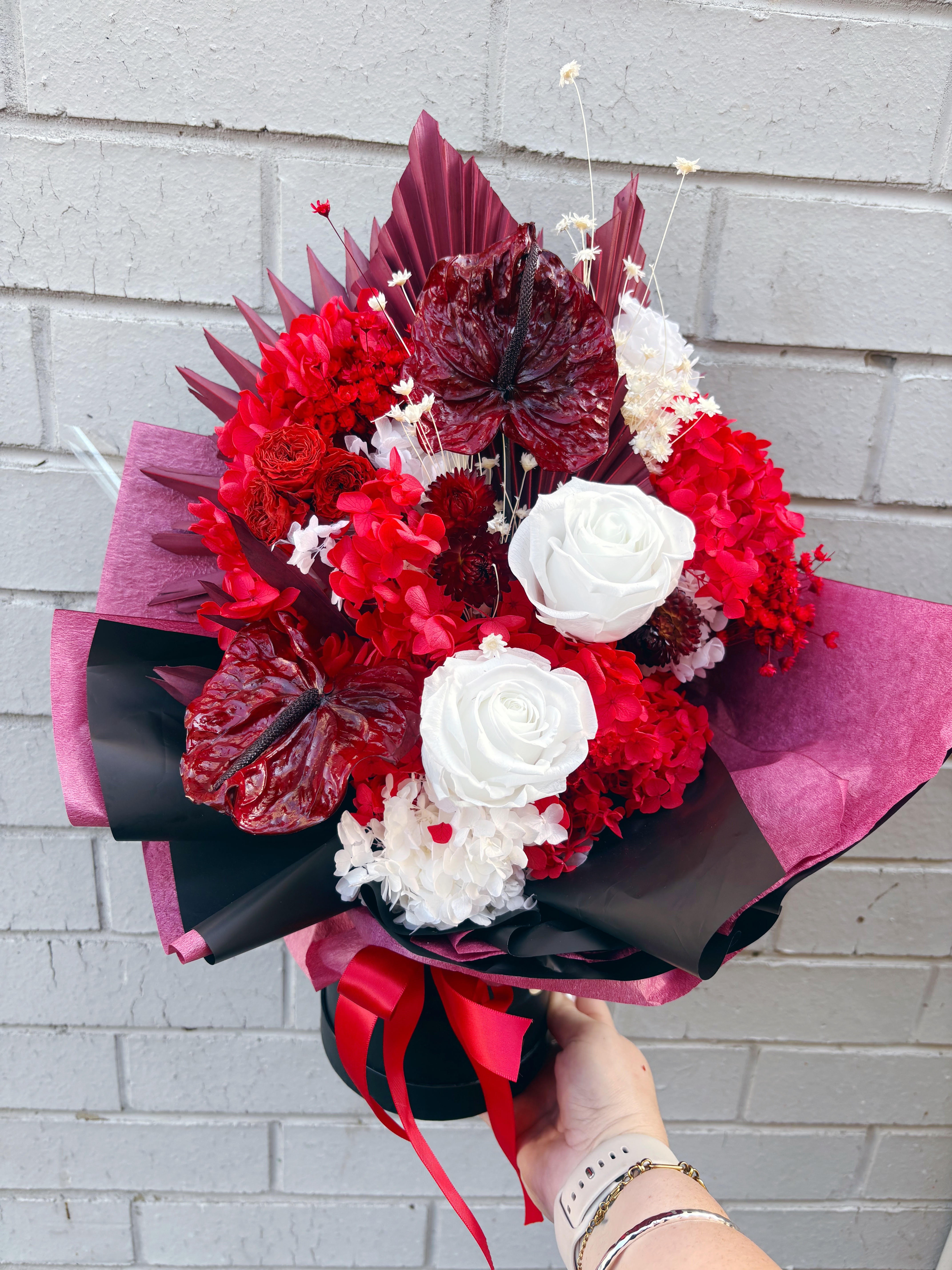 Red Velvet Dried Arrangement