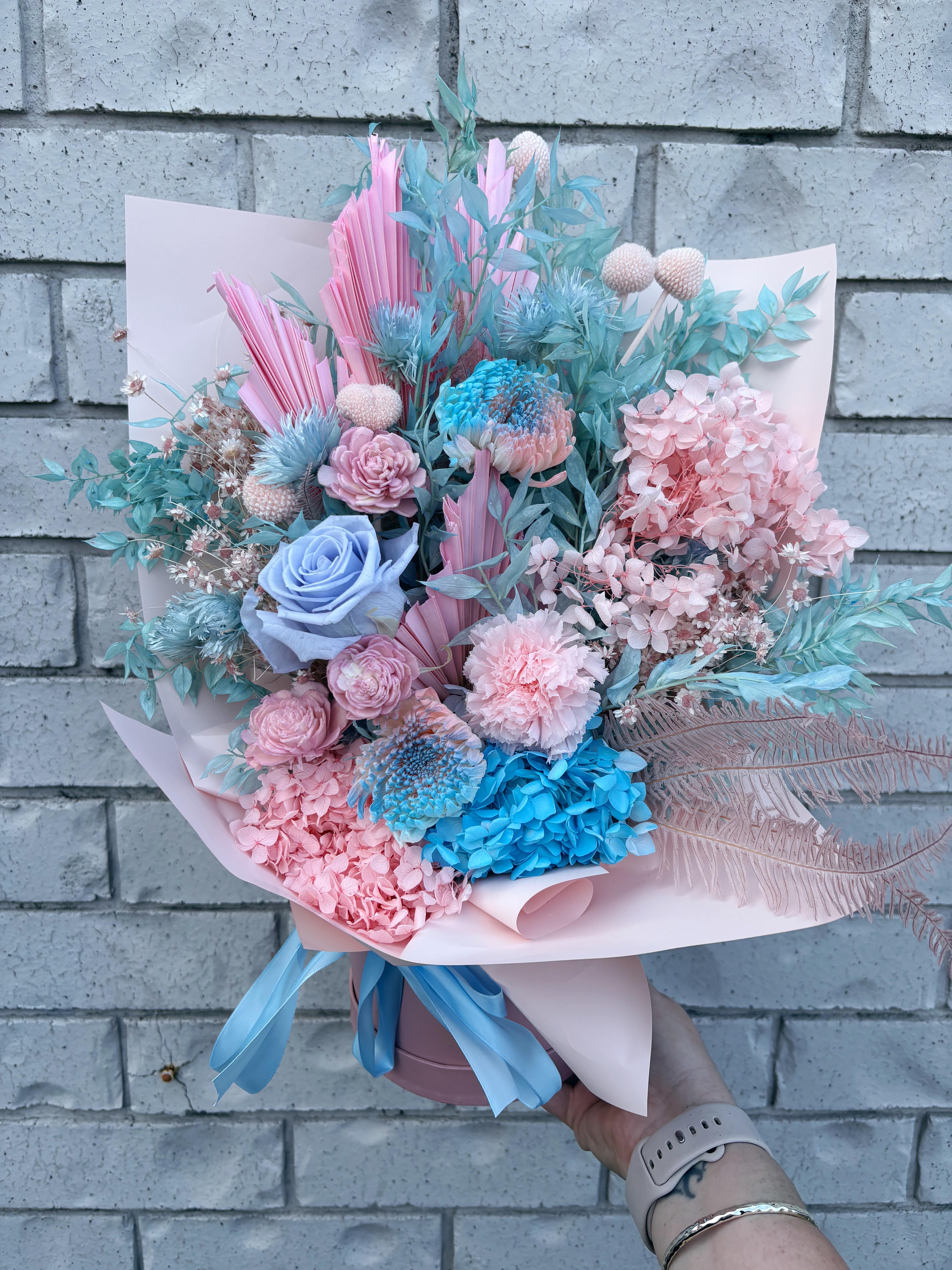 Fairy Floss Dried Arrangement