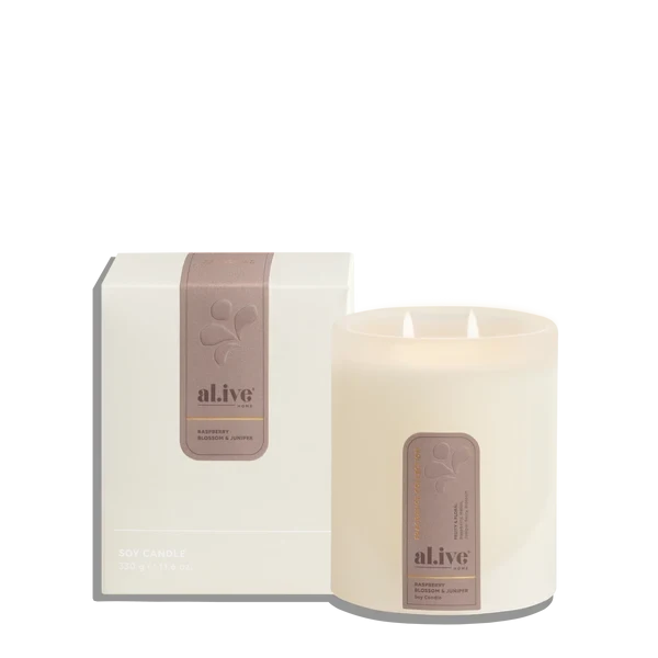 Soy Candle Raspberry Blossom & Juniper